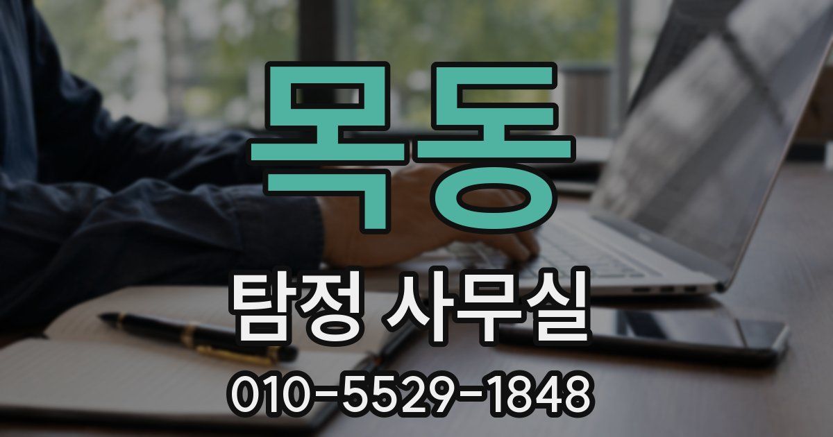 목동 탐정 사무실
