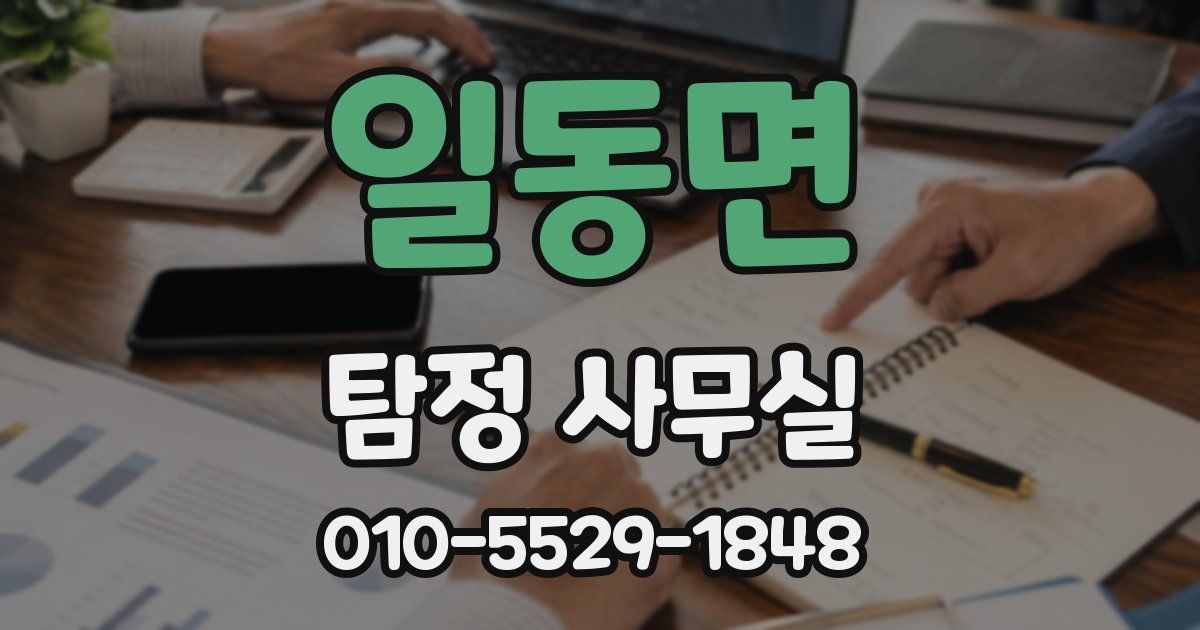 일동면 탐정 사무실