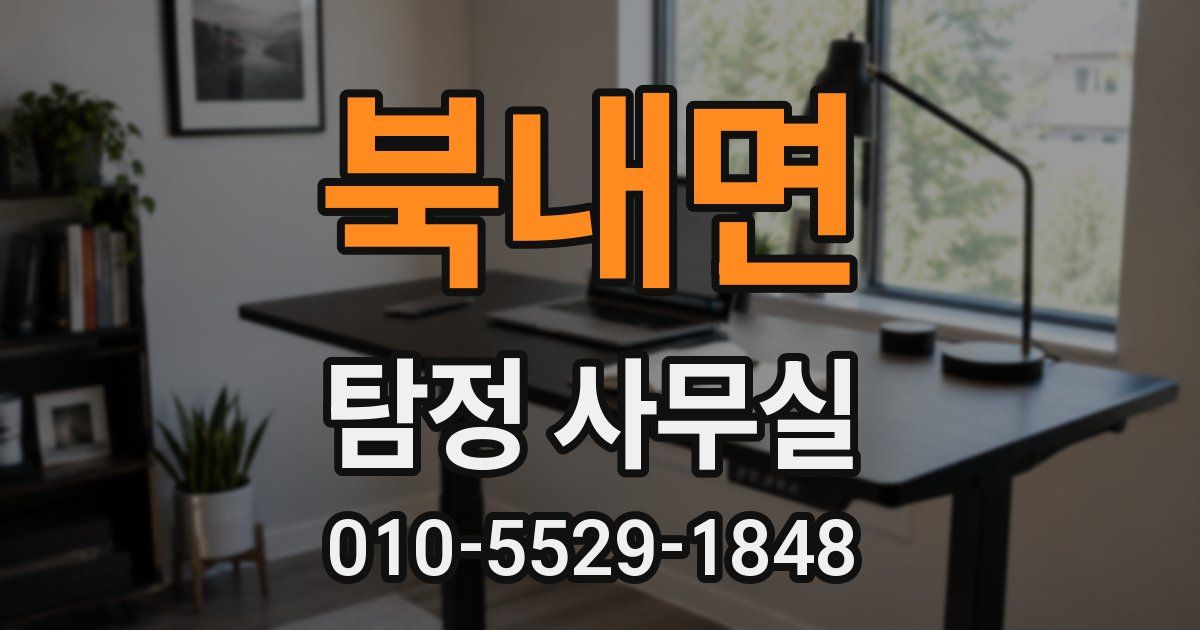 북내면 탐정 사무실
