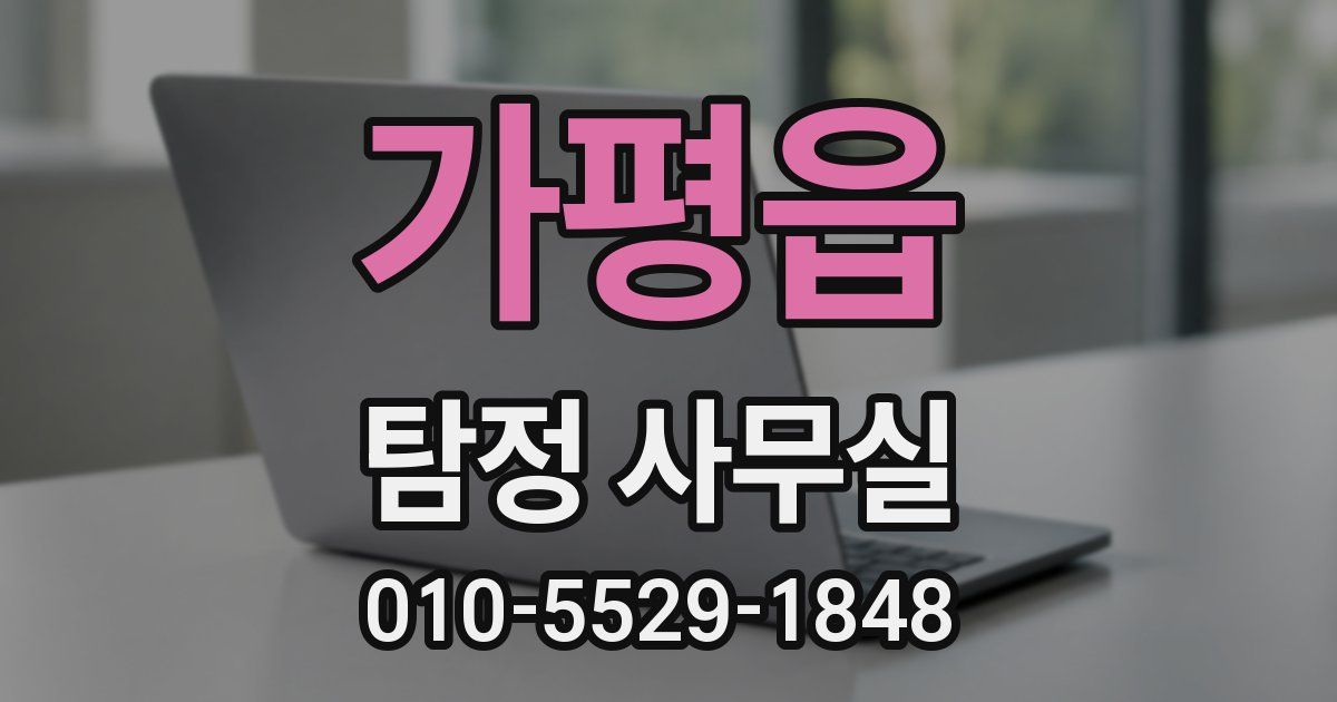 가평읍 탐정 사무실