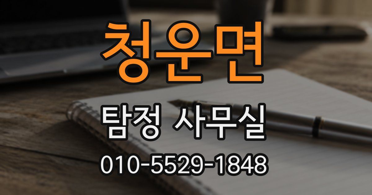 청운면 탐정 사무실