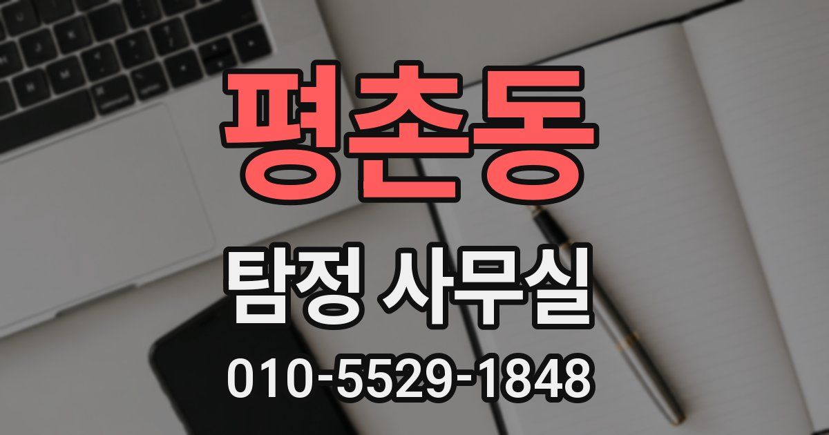 평촌동 탐정 사무실