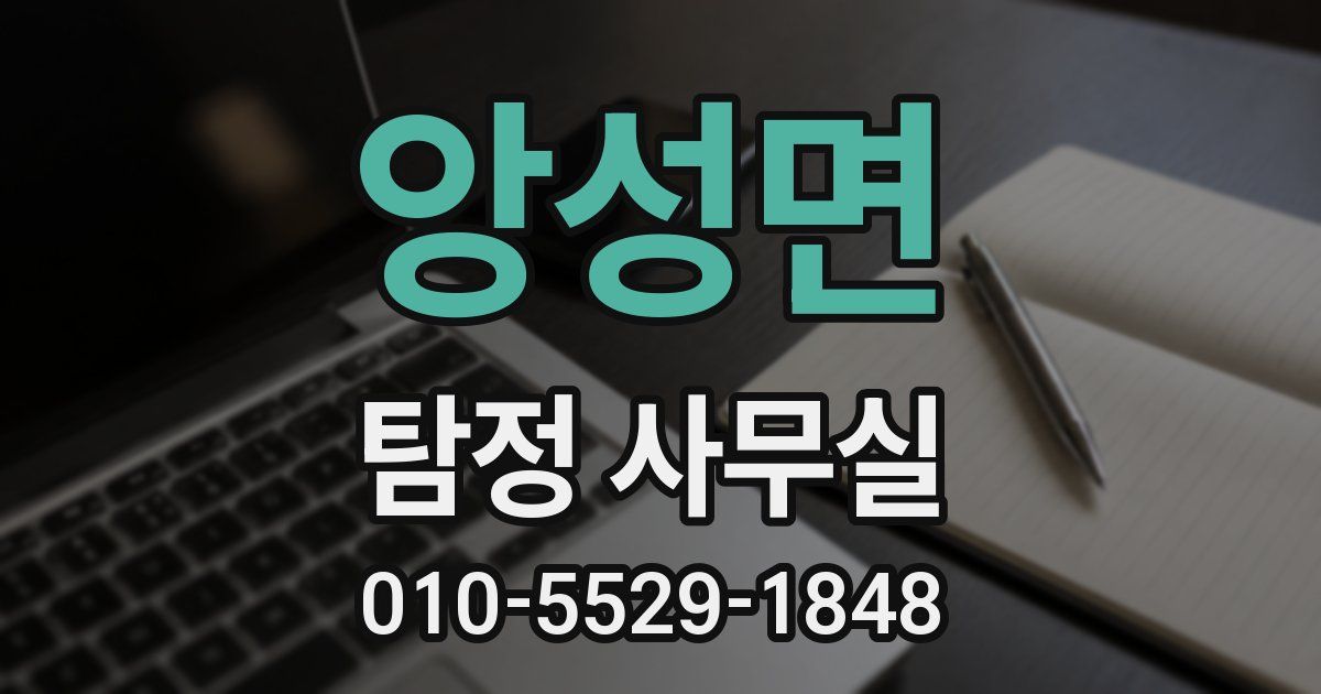 앙성면 탐정 사무실