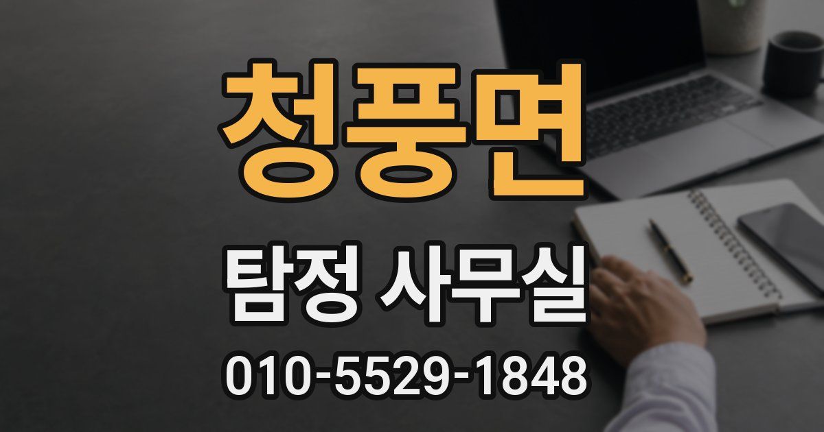 청풍면 탐정 사무실