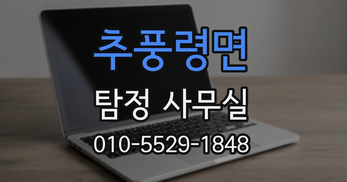 추풍령면 탐정 사무실