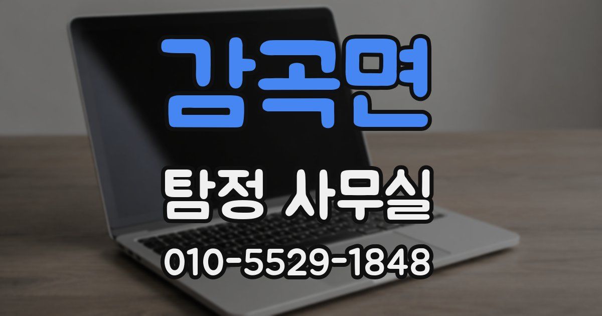 감곡면 탐정 사무실
