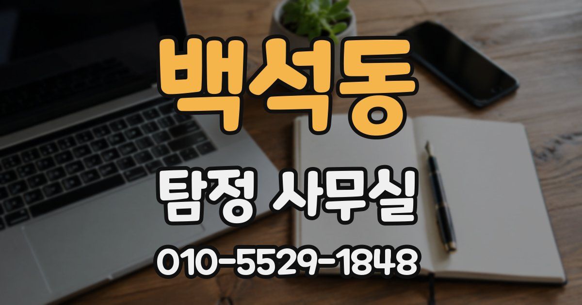 백석동 탐정 사무실