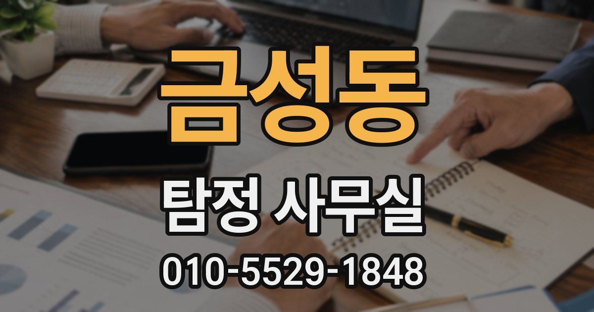 금성동 탐정 사무실