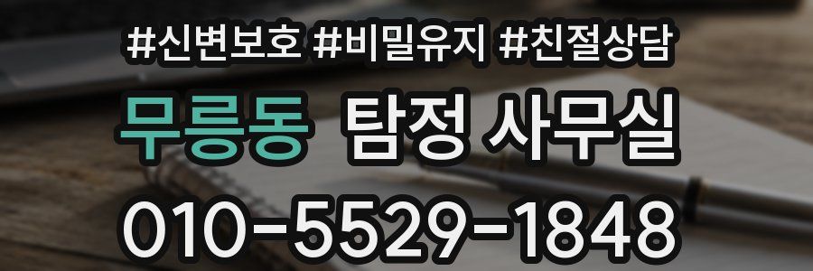 무릉동 탐정 사무실