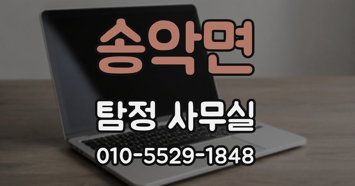 송악면 탐정 사무실