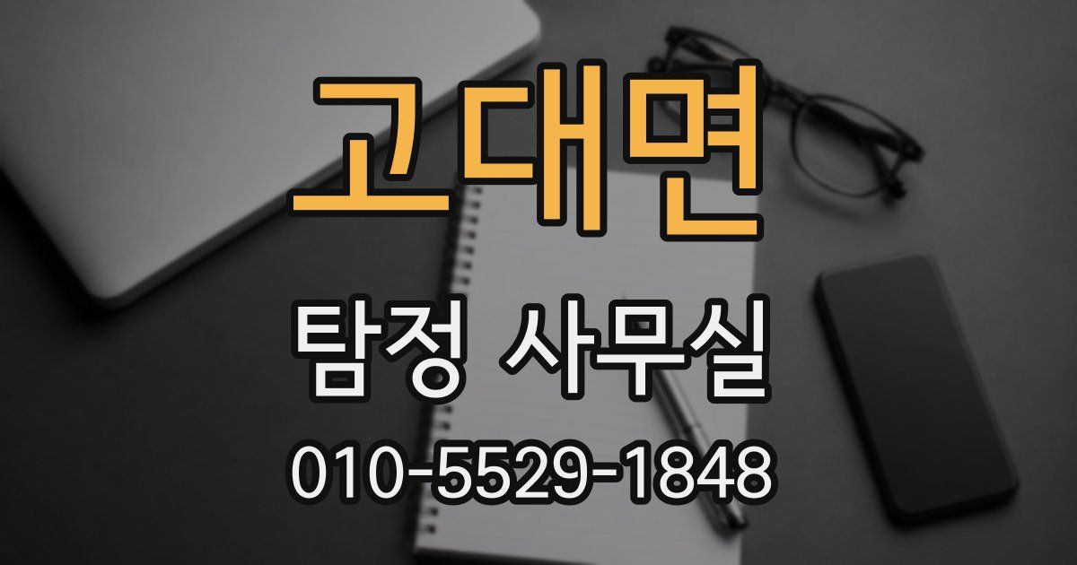 고대면 탐정 사무실