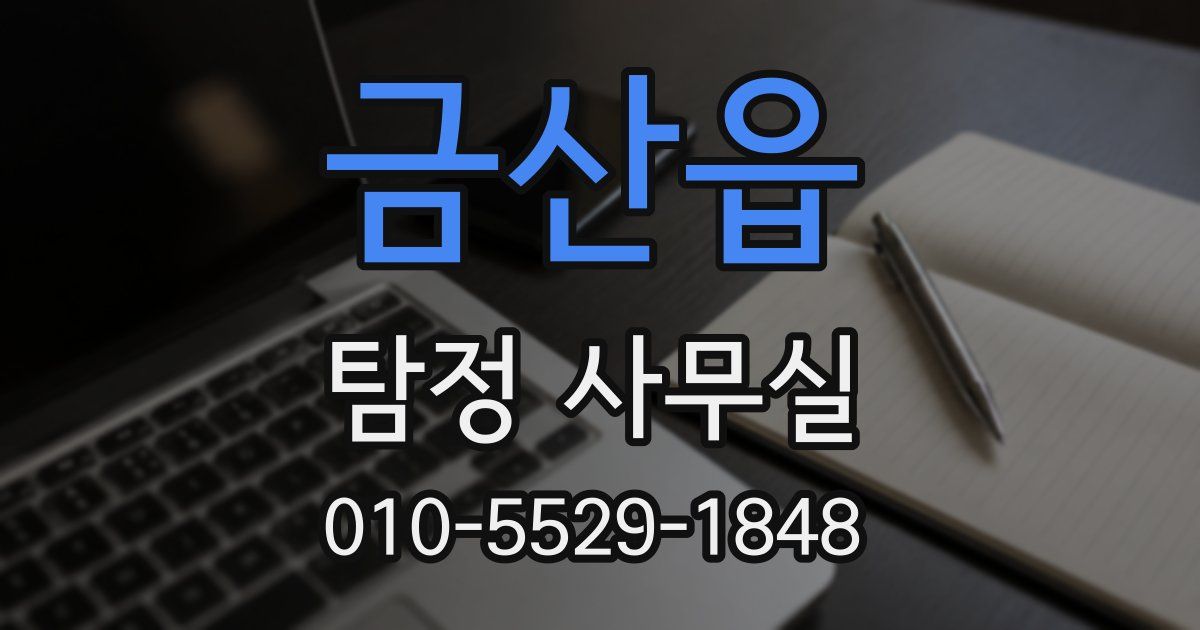 금산읍 탐정 사무실