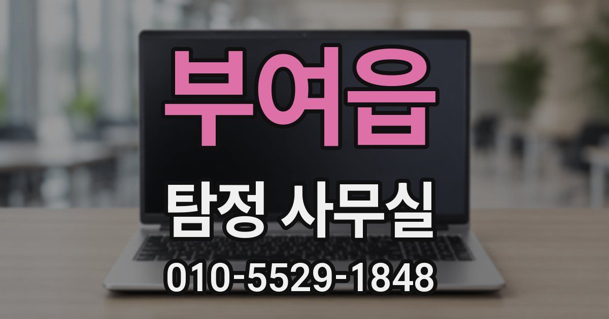 부여읍 탐정 사무실