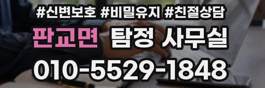 판교면 탐정 사무실