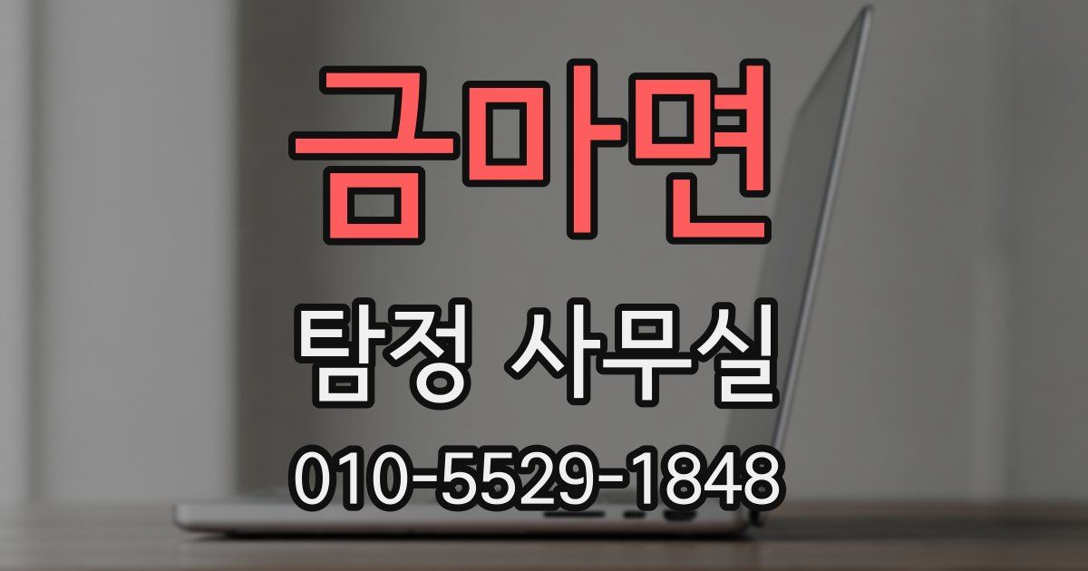 금마면 탐정 사무실