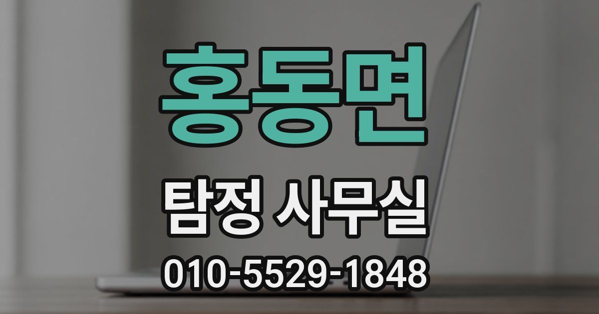 홍동면 탐정 사무실