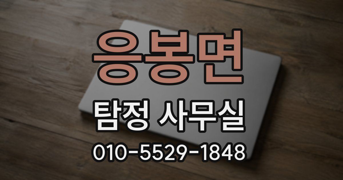 응봉면 탐정 사무실