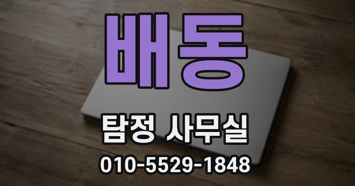 배동 탐정 사무실
