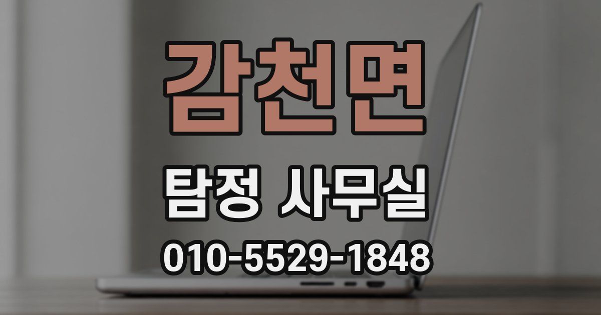 감천면 탐정 사무실
