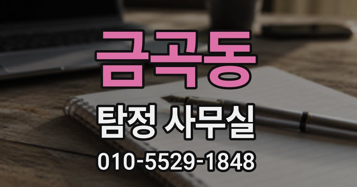 금곡동 탐정 사무실