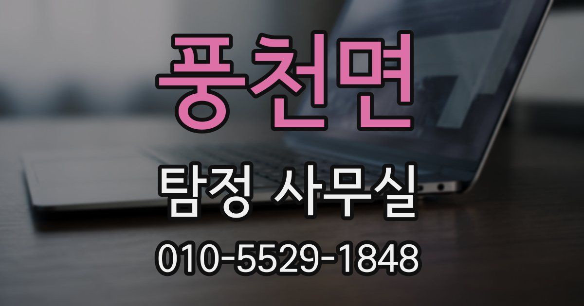 풍천면 탐정 사무실