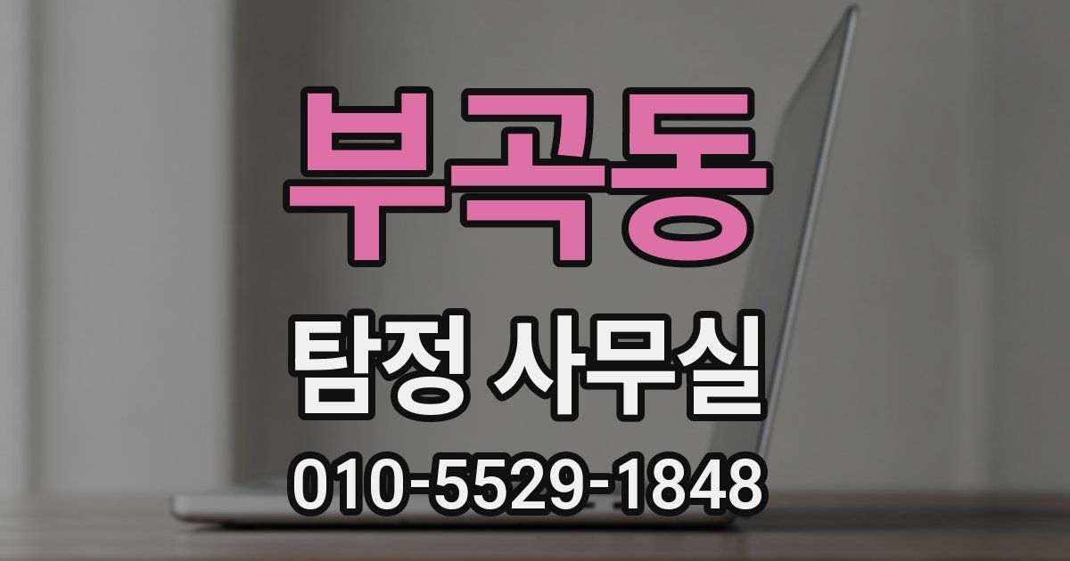 부곡동 탐정 사무실