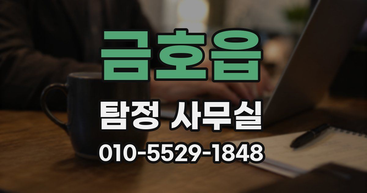 금호읍 탐정 사무실