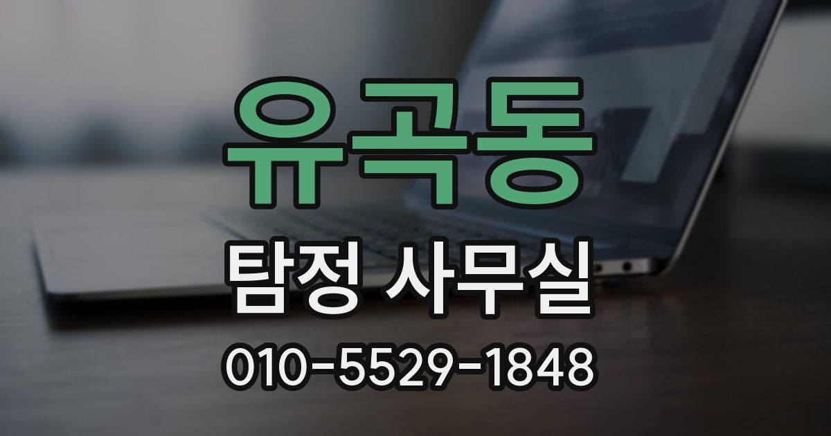 유곡동 탐정 사무실