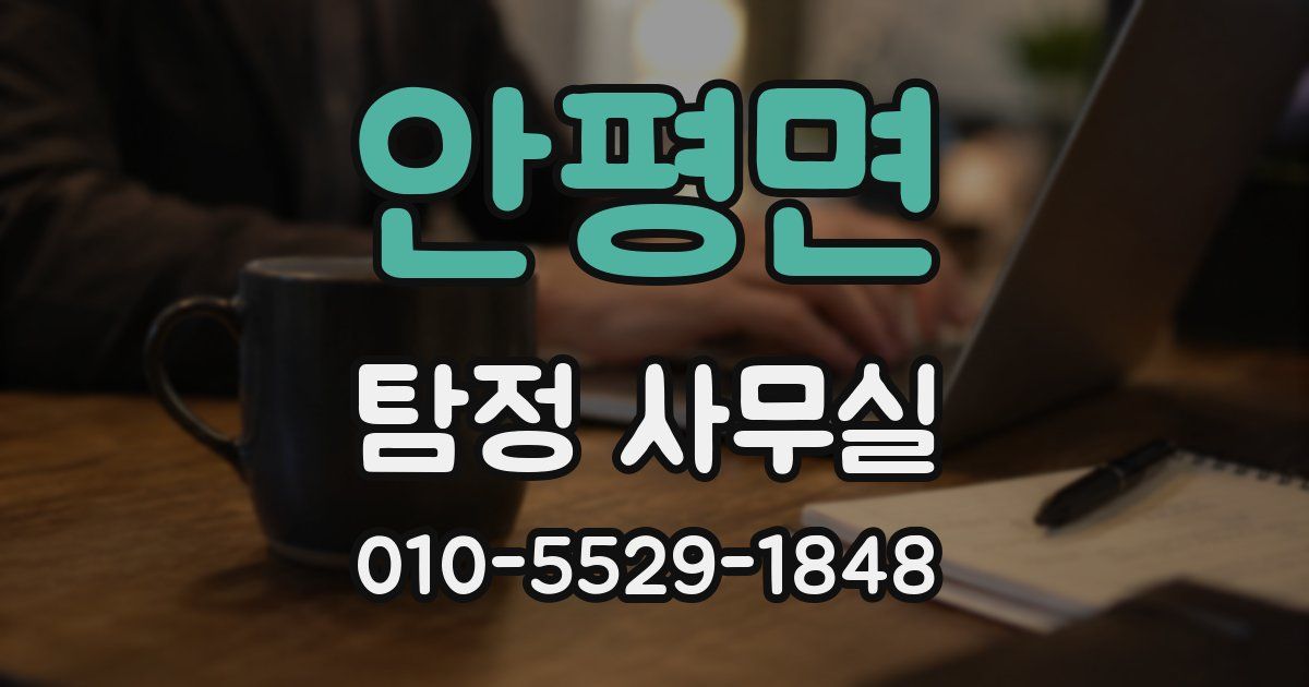 안평면 탐정 사무실