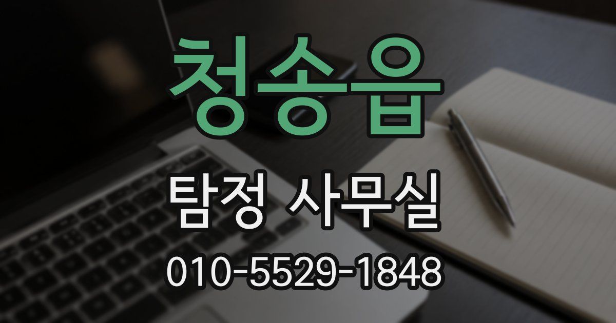 청송읍 탐정 사무실
