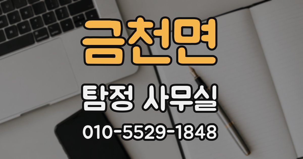 금천면 탐정 사무실