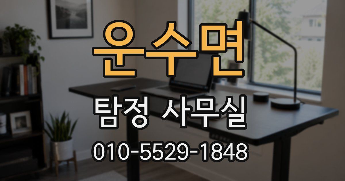 운수면 탐정 사무실