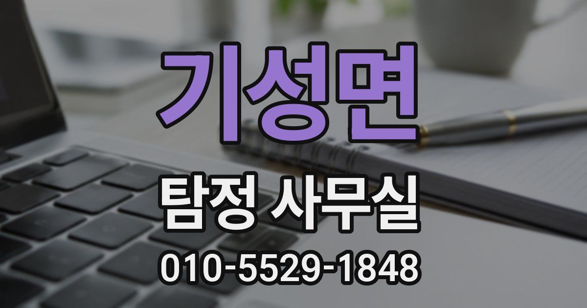 기성면 탐정 사무실