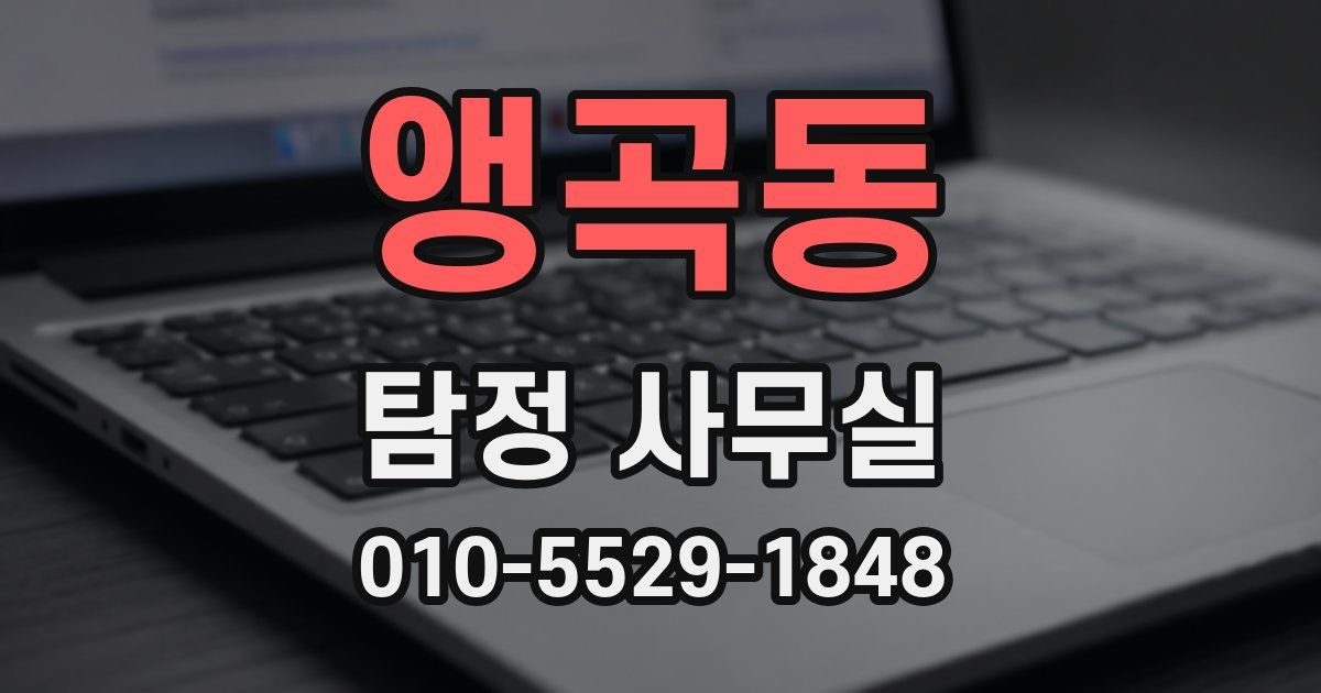 앵곡동 탐정 사무실