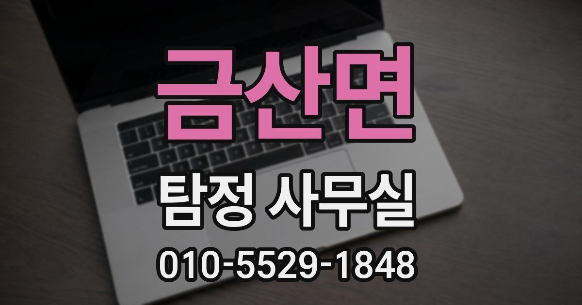 금산면 탐정 사무실
