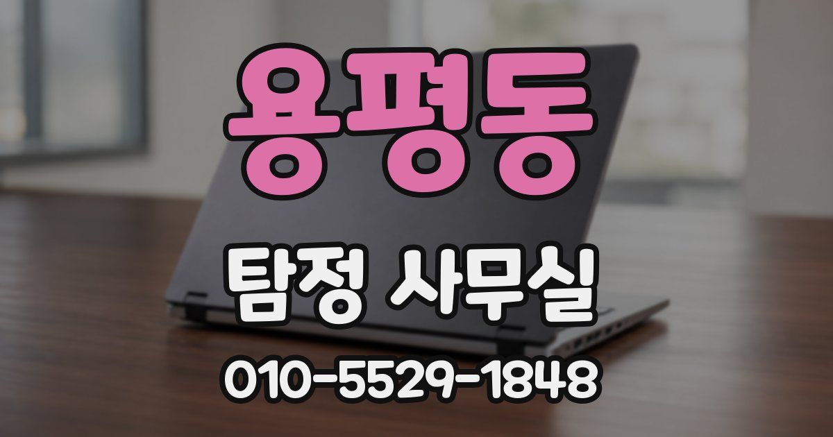 용평동 탐정 사무실