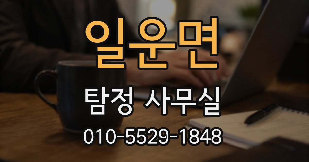일운면 탐정 사무실