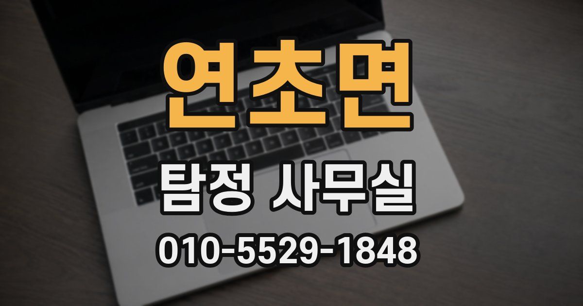 연초면 탐정 사무실
