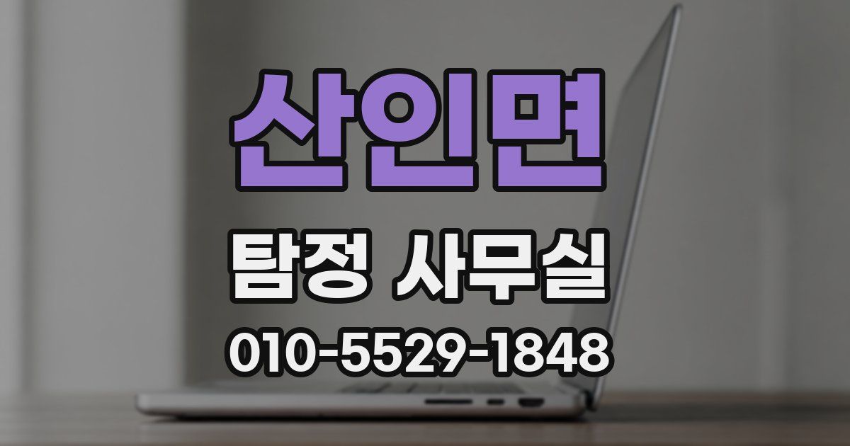 산인면 탐정 사무실