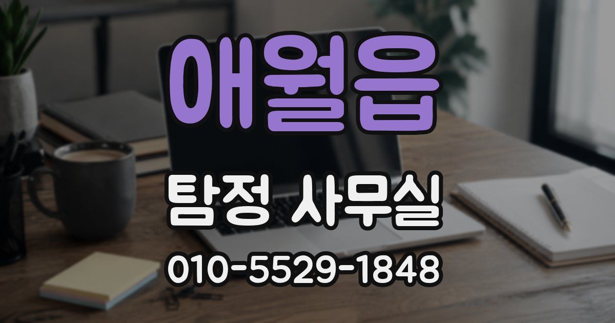 애월읍 탐정 사무실