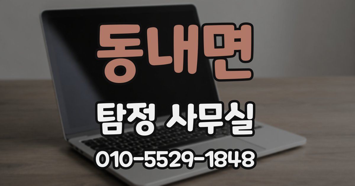 동내면 탐정 사무실