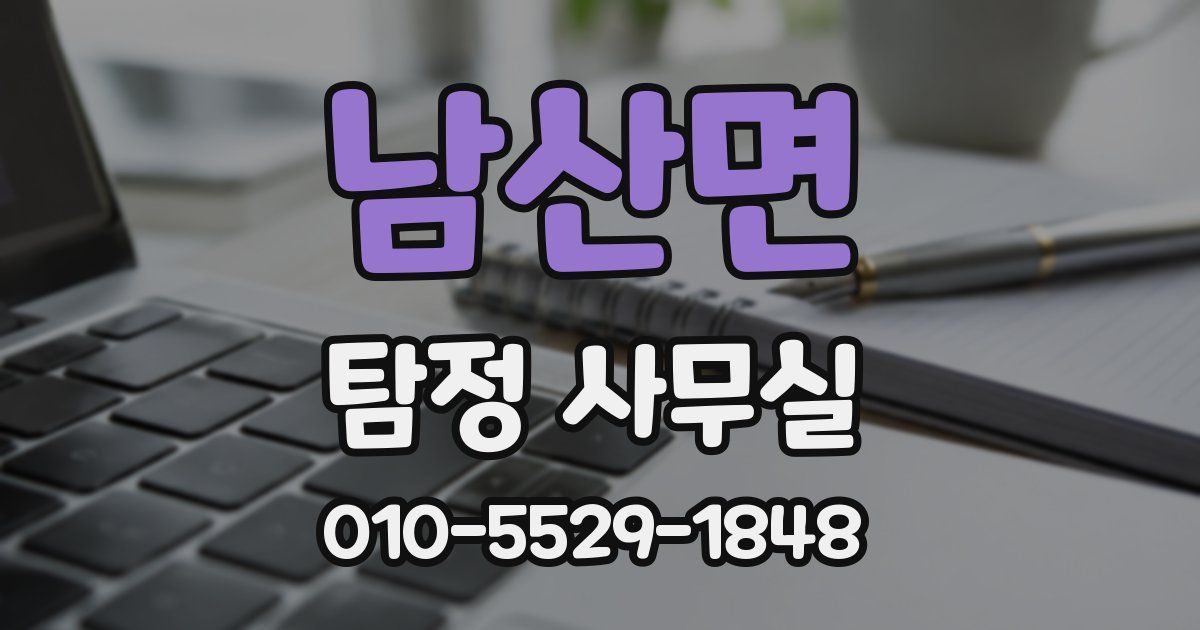 남산면 탐정 사무실