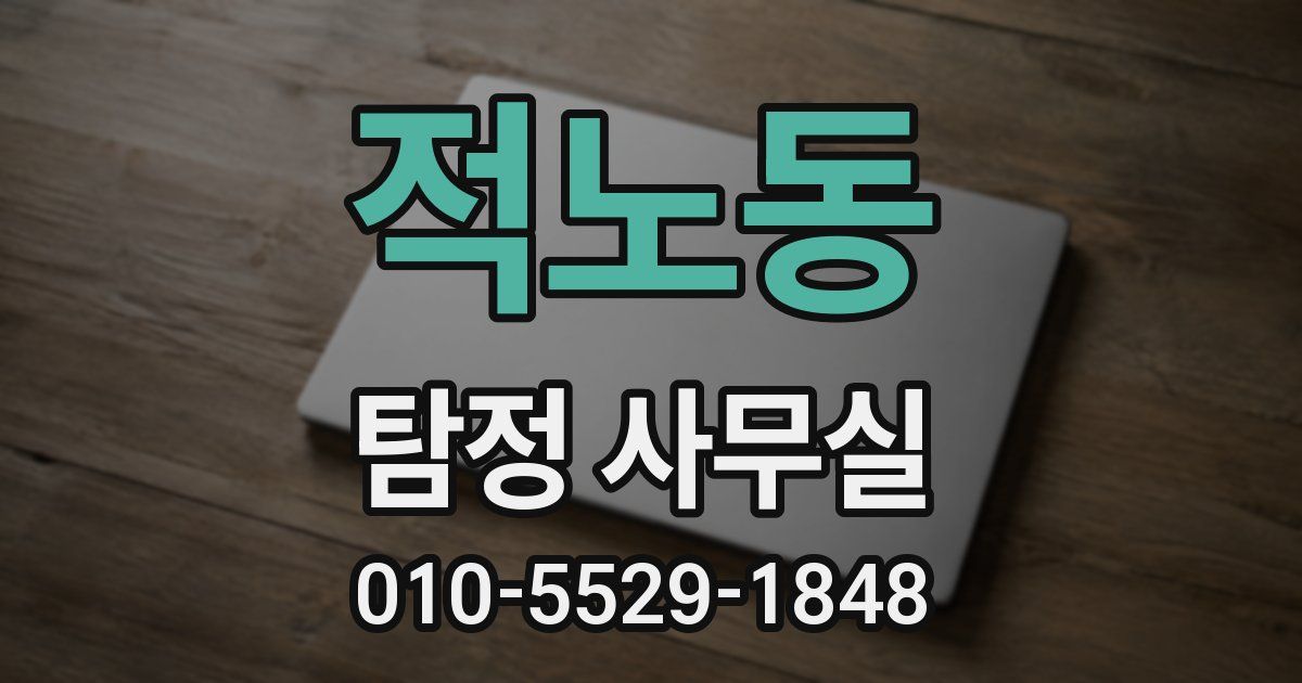 적노동 탐정 사무실