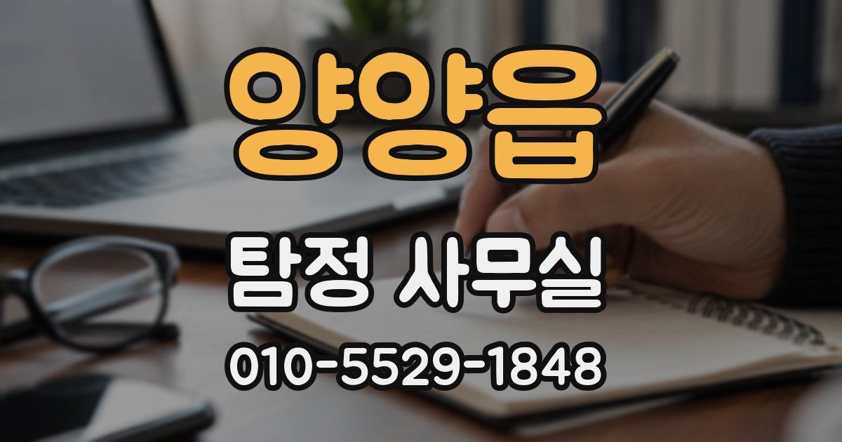 양양읍 탐정 사무실