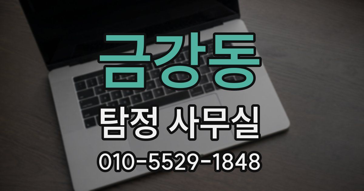 금강동 탐정 사무실