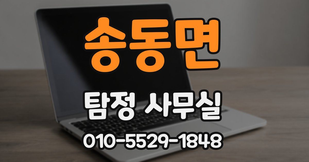 송동면 탐정 사무실