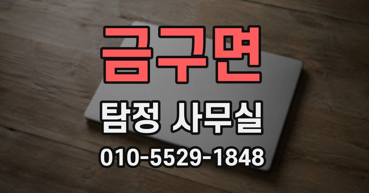 금구면 탐정 사무실