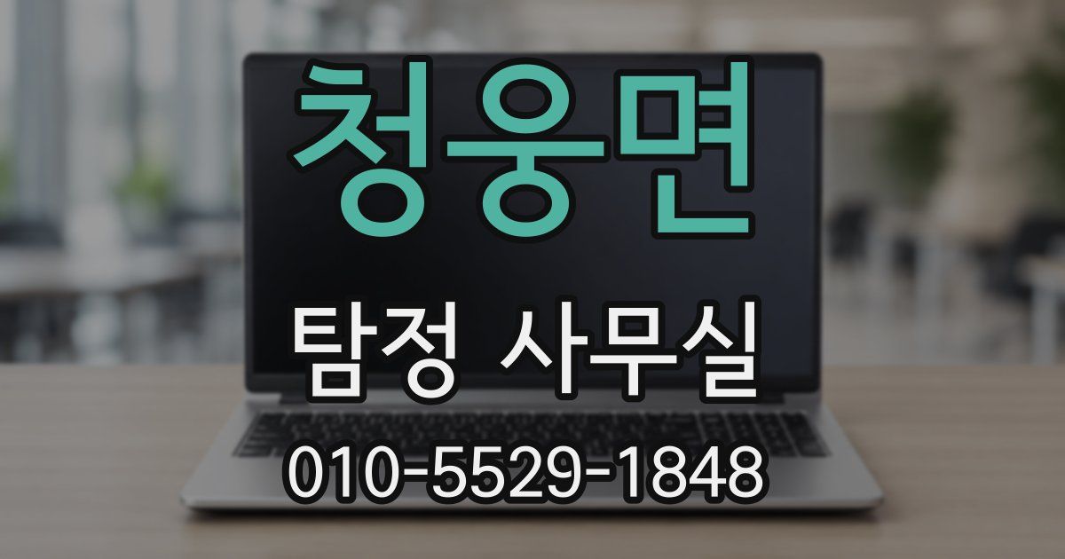 청웅면 탐정 사무실