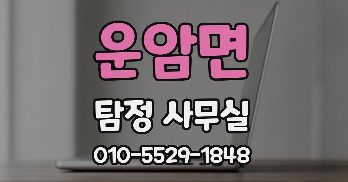 운암면 탐정 사무실