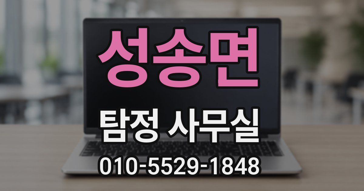 성송면 탐정 사무실